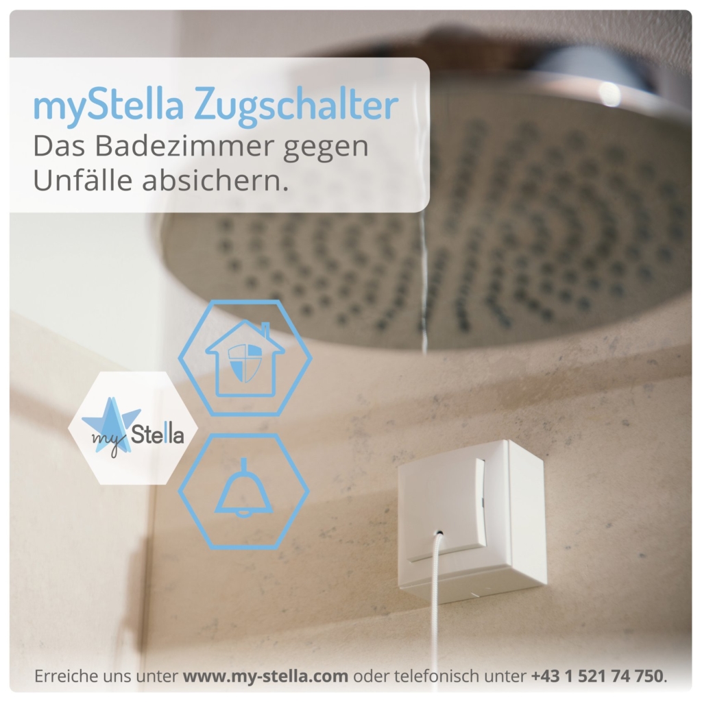 myStella Zugschalter - Das Badezimmer gegen Unfälle absichern