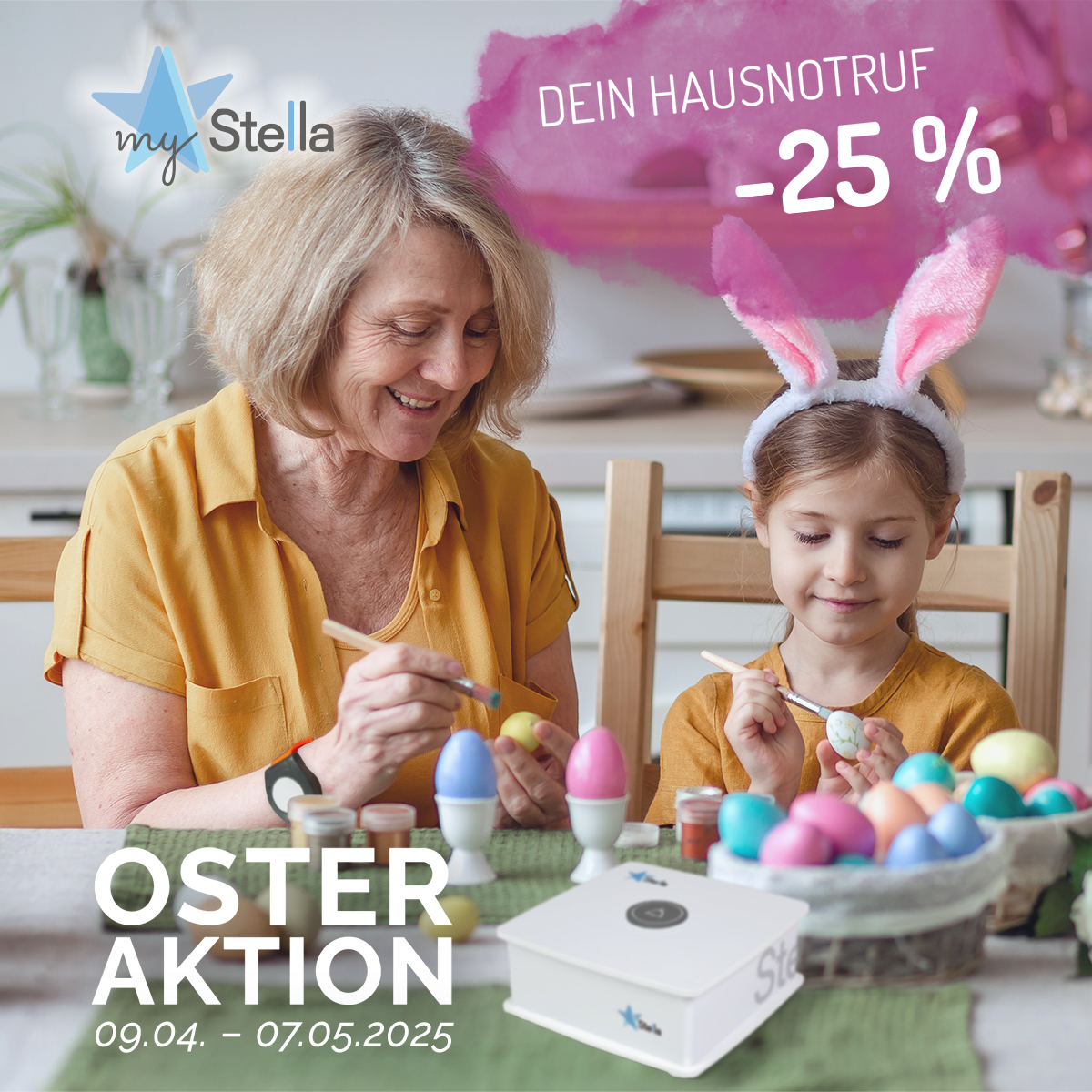 myStella Hausnotruf Osteraktion 2025