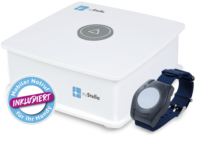 Stella mini Basisstation mit Notrufarmband Handynotruf inkludiert